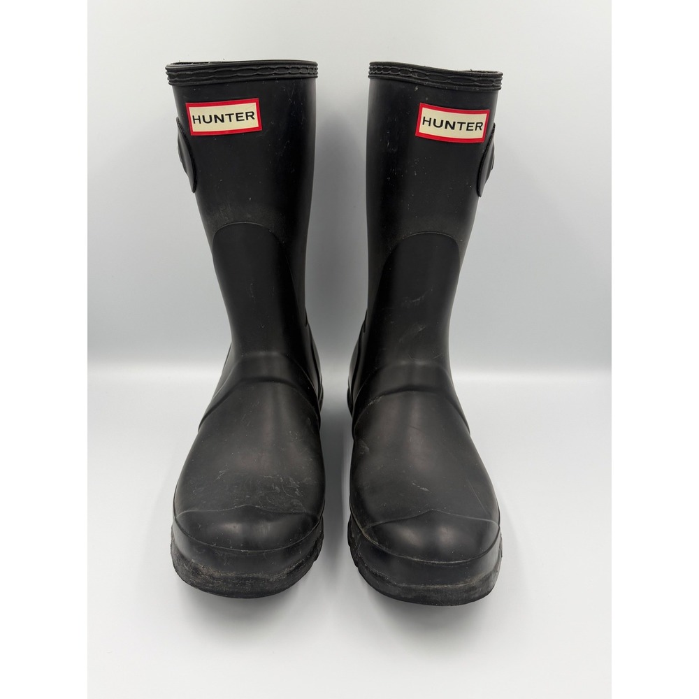 Hunter Original Short Rain Boots Womens 9 Black Matte WFS1000RMA